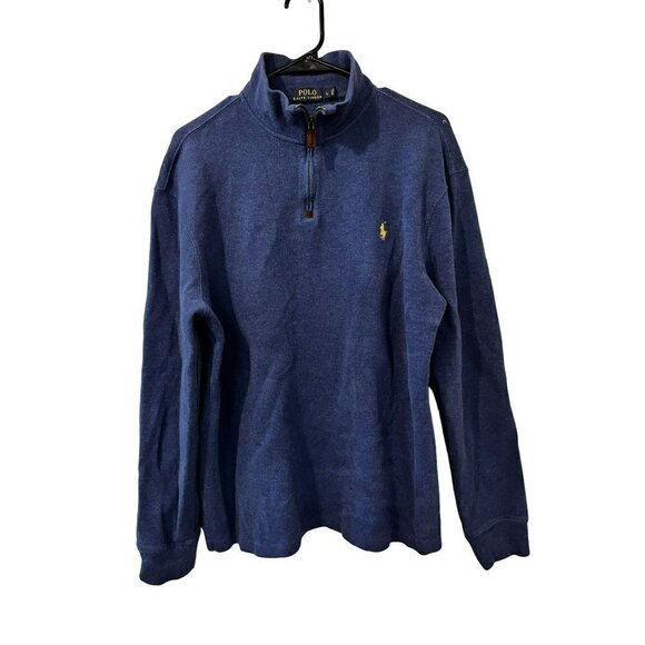 Polo Ralph Lauren Other - Men's Polo Ralph Lauren Blue 1/4 Zip Pullover Sweater Size L [EXCELLENT]